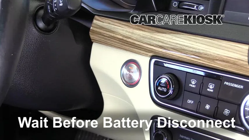 2017 Kia Cadenza Limited 3.3L V6 Battery Replace